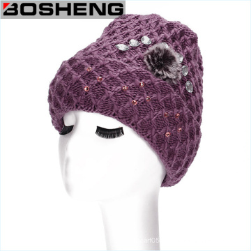 Новая зимняя зимняя теплая вязаная сумка для лыжных шапочек Ski Slouchy Hat